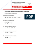 Examen de Inecuaciones