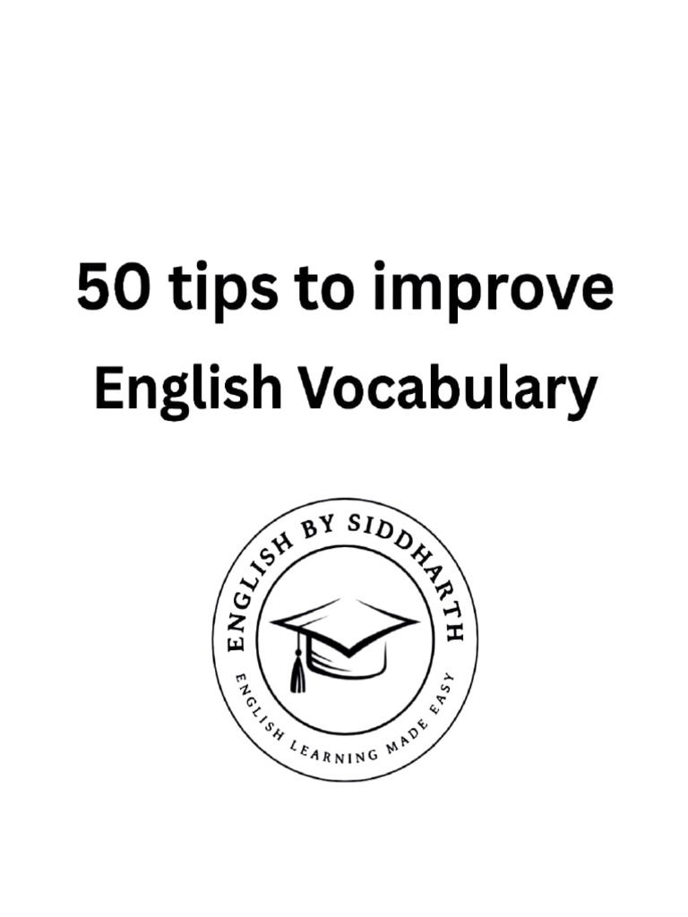 Tips To Improve Vocabulary | PDF