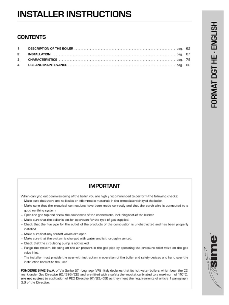 Boiler Installation and Maintenance Guide | PDF | Valve | Boiler