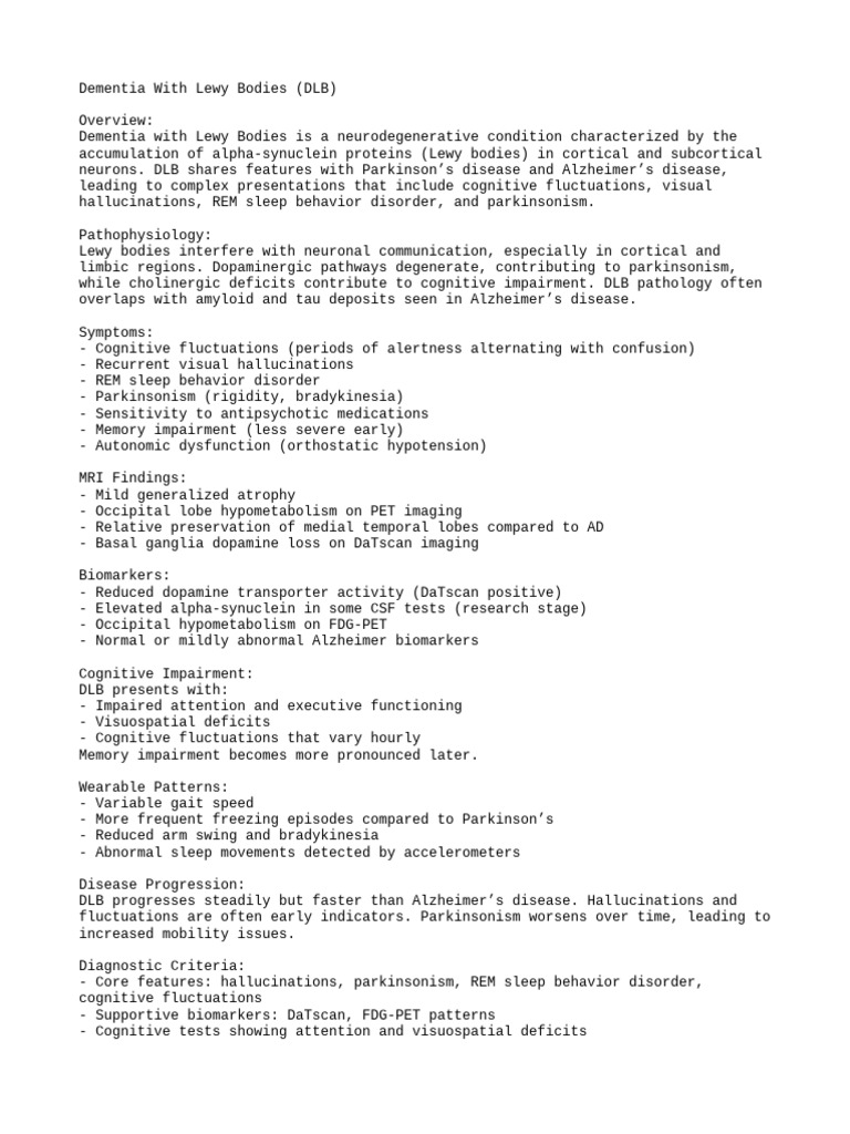 Understanding Dementia With Lewy Bodies | PDF | Alzheimer's Disease ...