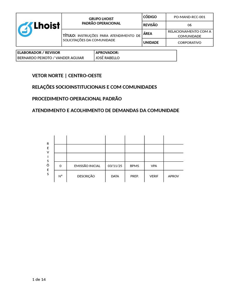 Atendimento a Solicitações da Comunidade | PDF
