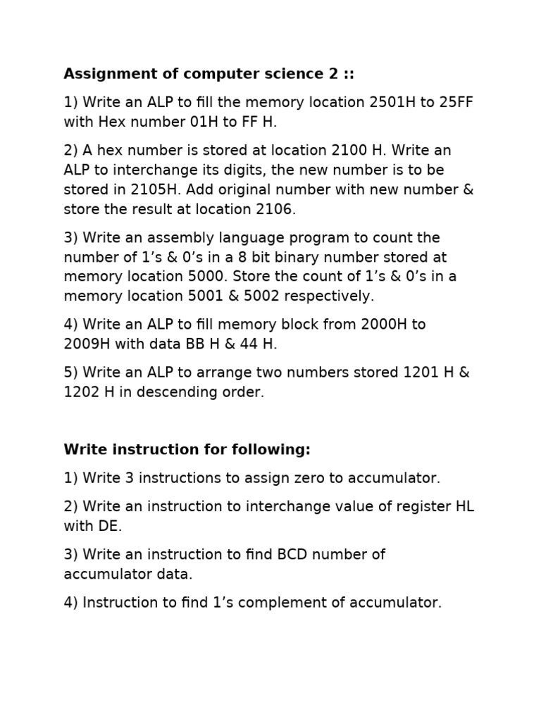 Assignment of Computer Science 2 - 2025 | PDF