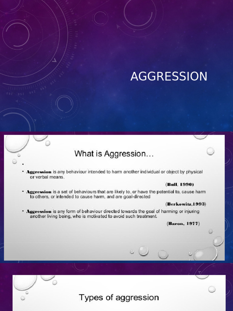 Aggression | PDF
