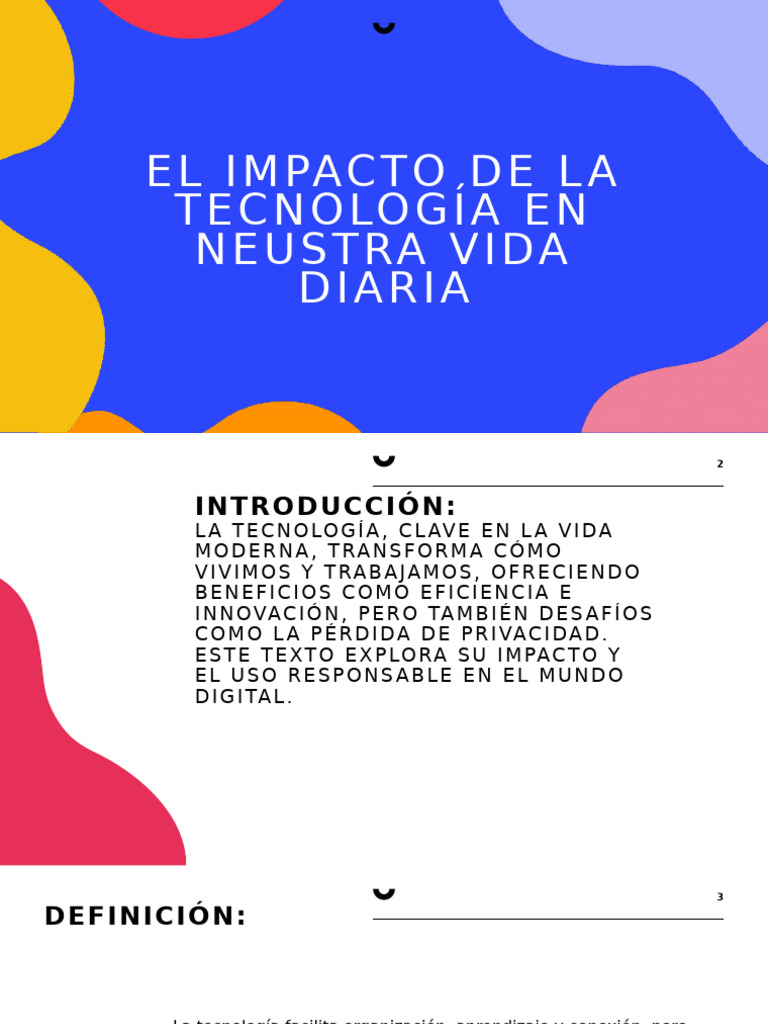 Impacto de la Tecnología en la Vida Diaria | PDF | Aprendizaje