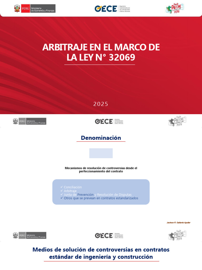 Arbitraje y Resolución de Controversias Ley 32069 | PDF | Arbitraje ...