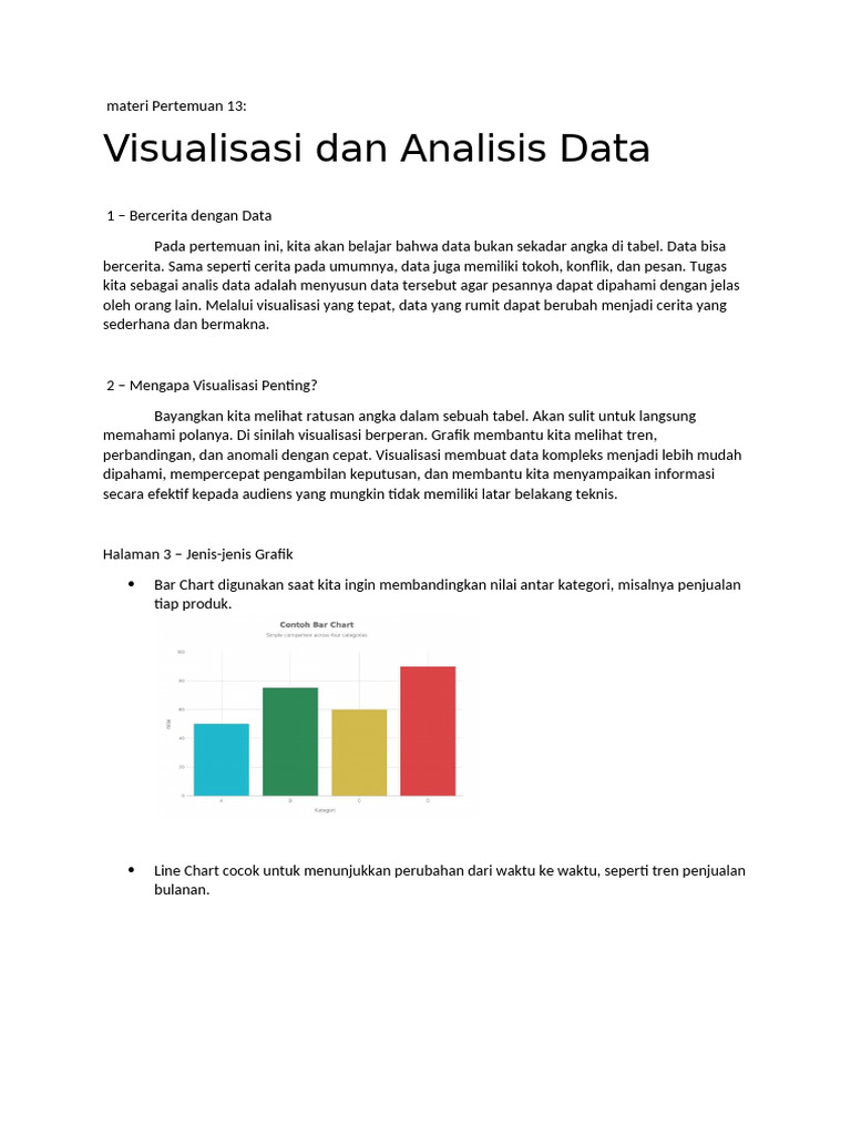 Visualisasi Data untuk Analisis Efektif | PDF