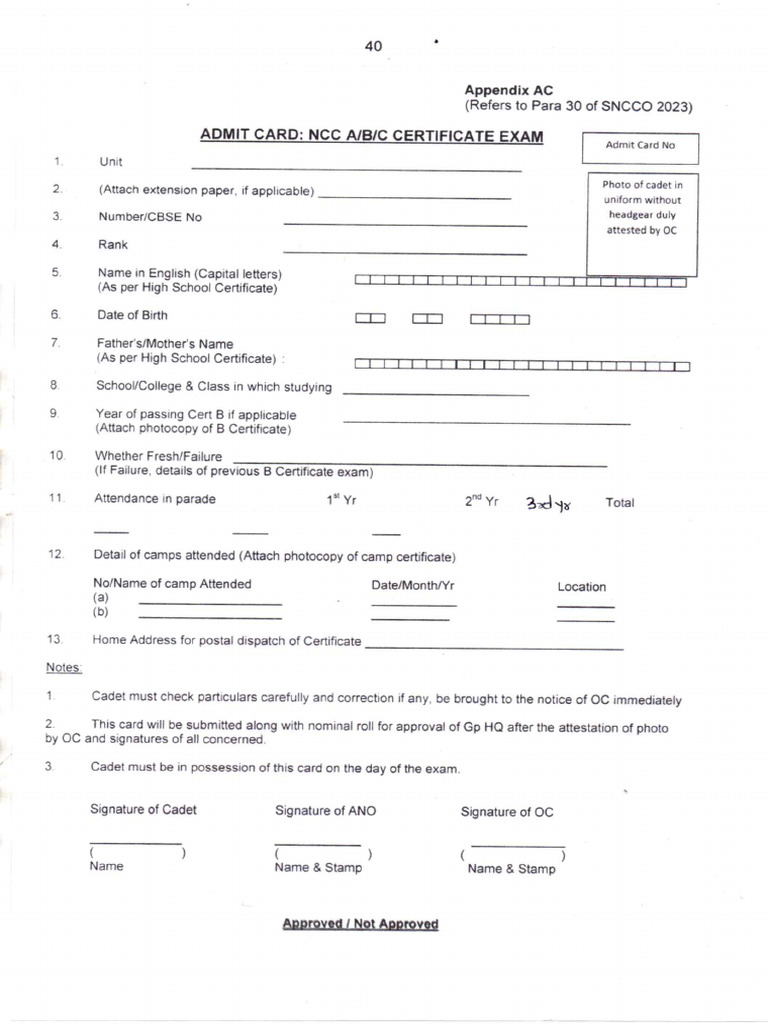 Admit Card | PDF