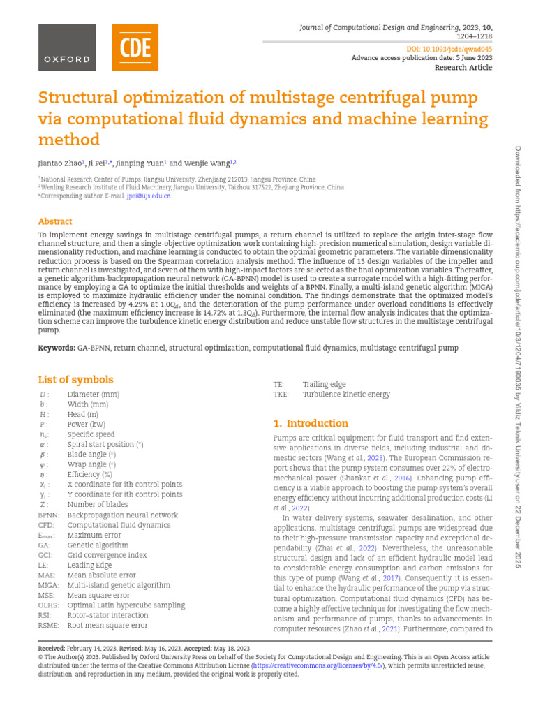 Optimizing Multistage Pump Efficiency | PDF | Pump | Mathematical ...