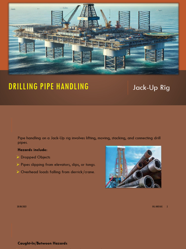 Drilling Pipe Handling Operation | PDF | Oil Well | Drilling Rig