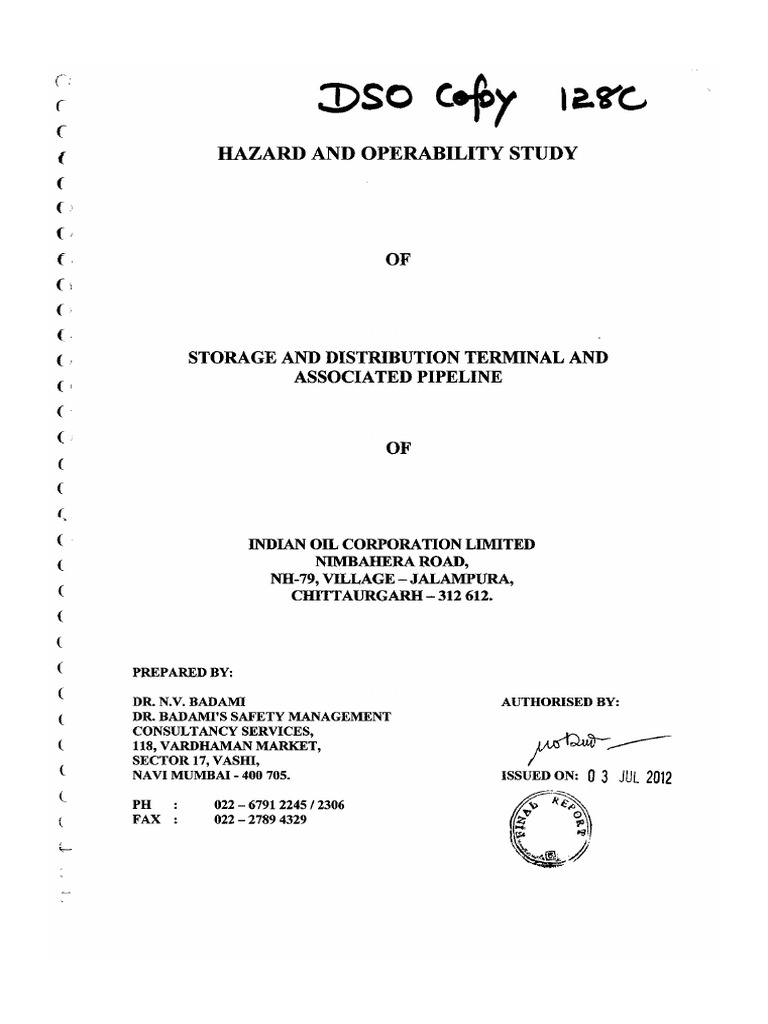 HAZOP | PDF
