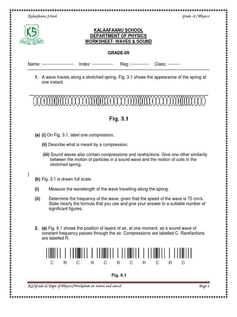 Worksheets Wave Speed Worksheet waves and sound worksheet refraction