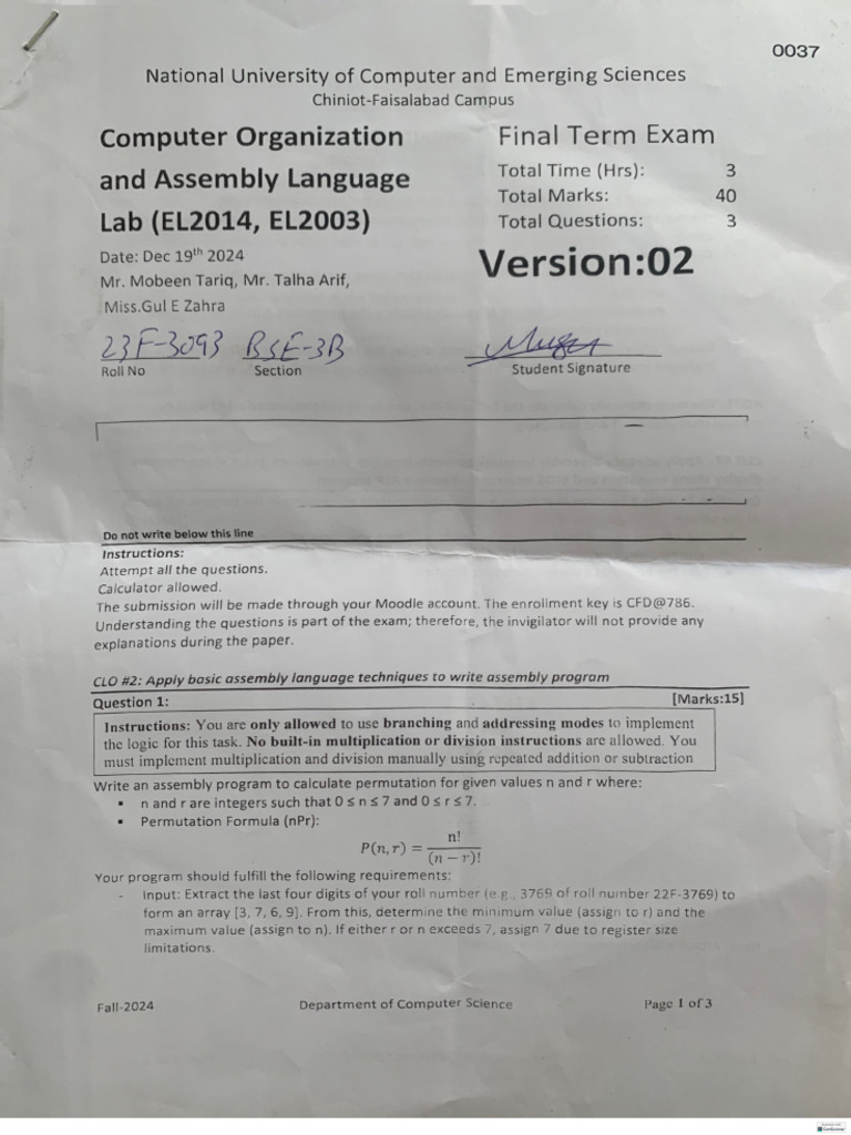 Coal Lab Final Fall 2024 | PDF