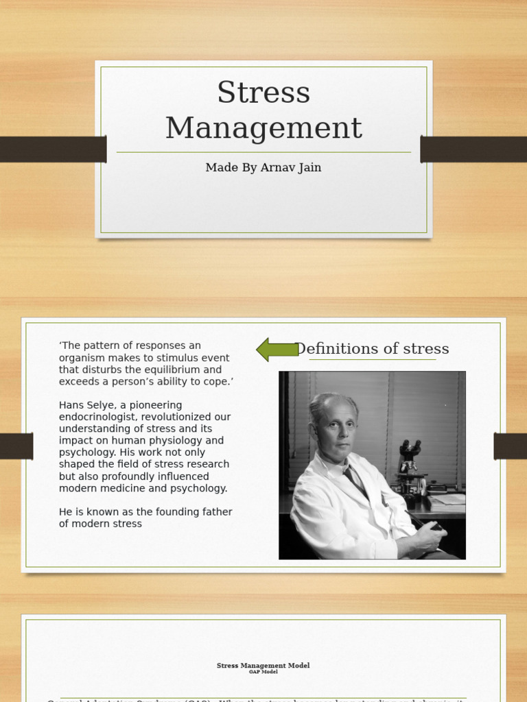 Stress Management FINAL | PDF | Stress (Biology) | Stress Management