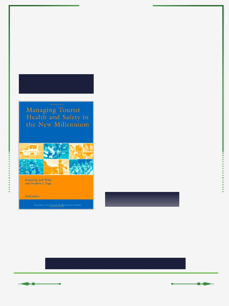 Managing Tourist Health and Safety in The New Millennium Advances in  Tourism Research 1st Edition J. Wilks Ebook Universal Ebook PDF | PDF |  Tourism | Elsevier