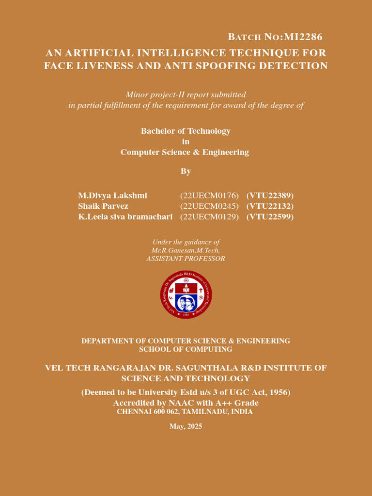 AI Face Liveness Detection Technique | PDF | Machine Learning | Biometrics