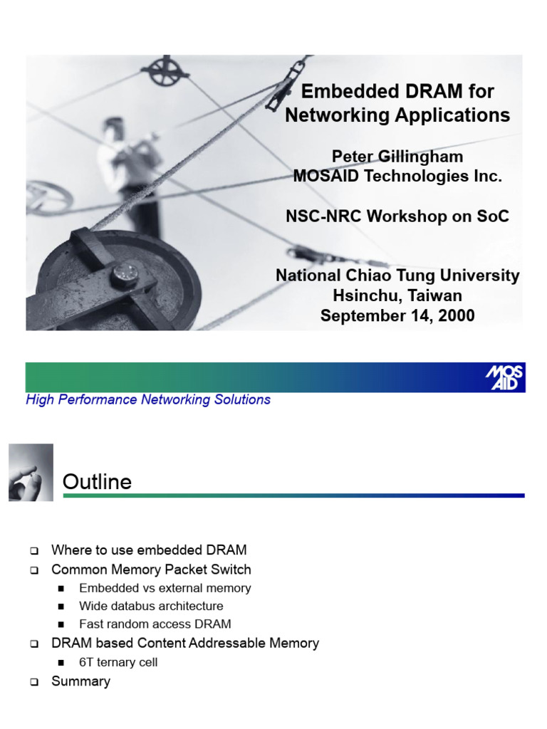 NRC-SMC-Taiwan | PDF | Dynamic Random Access Memory | Computer Network