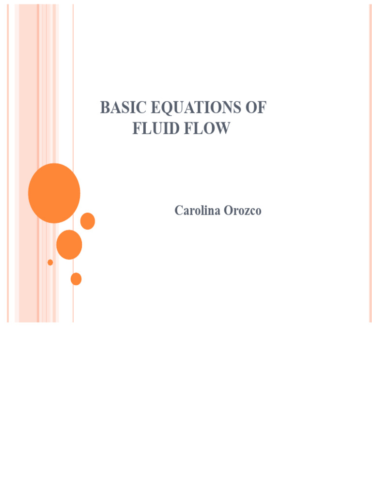 Fluid Flow Basics and Bernoulli's Principle | PDF | Fluid Dynamics ...