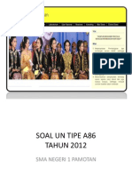 SOAL UN Sosiologi 2012 TIPE A86 Power Point