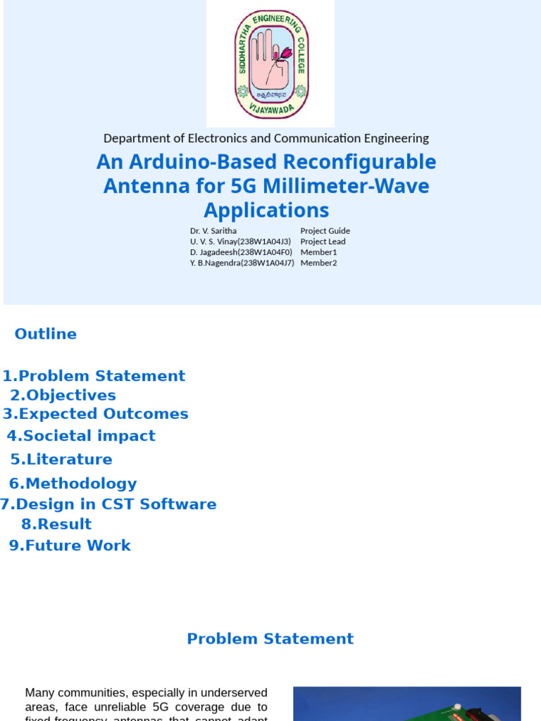 Arduino 5G Reconfigurable Antenna Design | PDF | Antenna (Radio ...