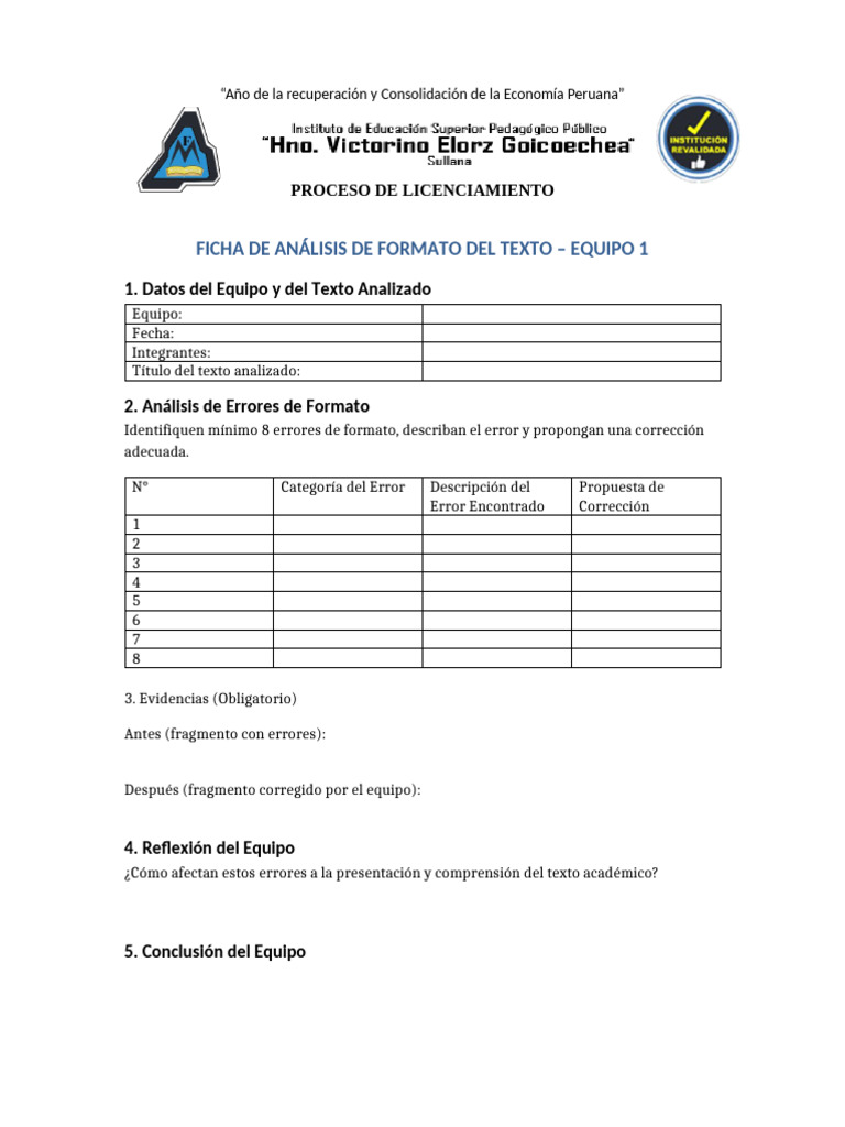 Ficha Analisis Equipo1 | PDF