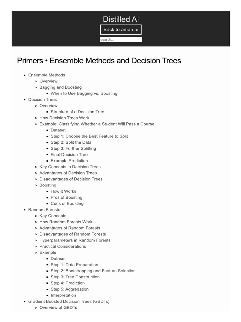 Ensemble Methods and Decision Trees | PDF