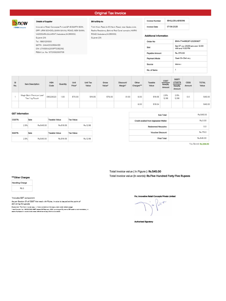 Invoice_from_bb_1714495287 | PDF | Invoice | Payments
