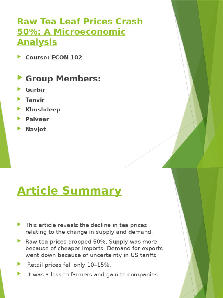 Final Tea Analysis Presentation | PDF