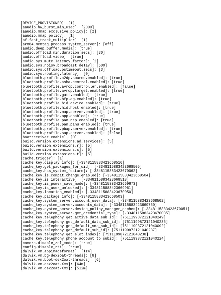 Android Device Configuration Settings | PDF | Embedded Linux Distributions