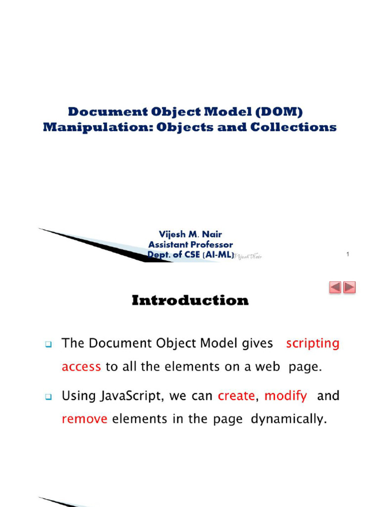 7.DOM Manipulation | PDF