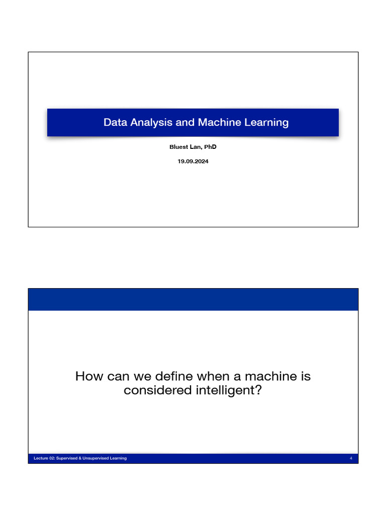 Lecture 02 | PDF | Machine Learning | Support Vector Machine