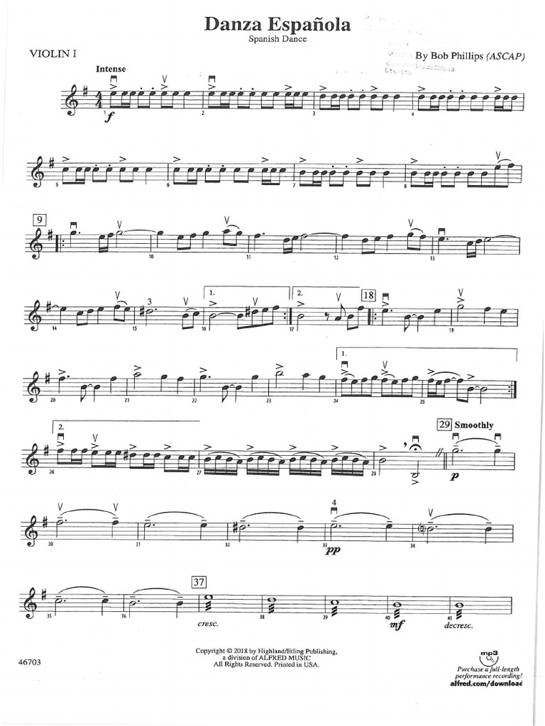 Violin 1 | PDF