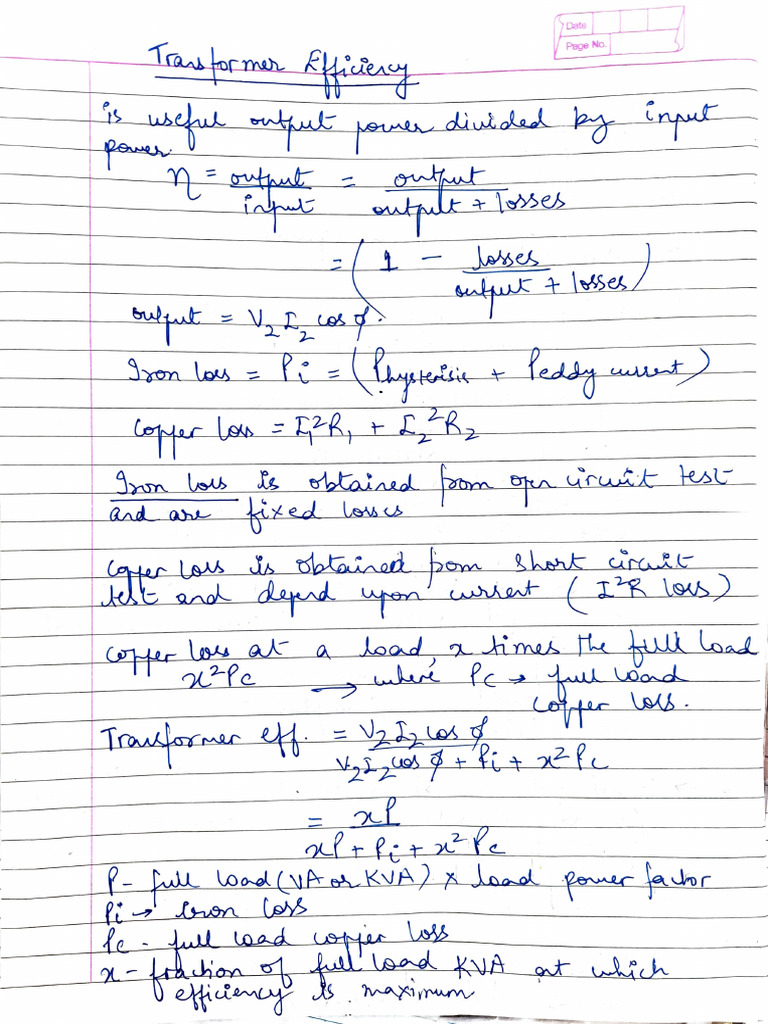Maximum Efficiency of Transformer | PDF
