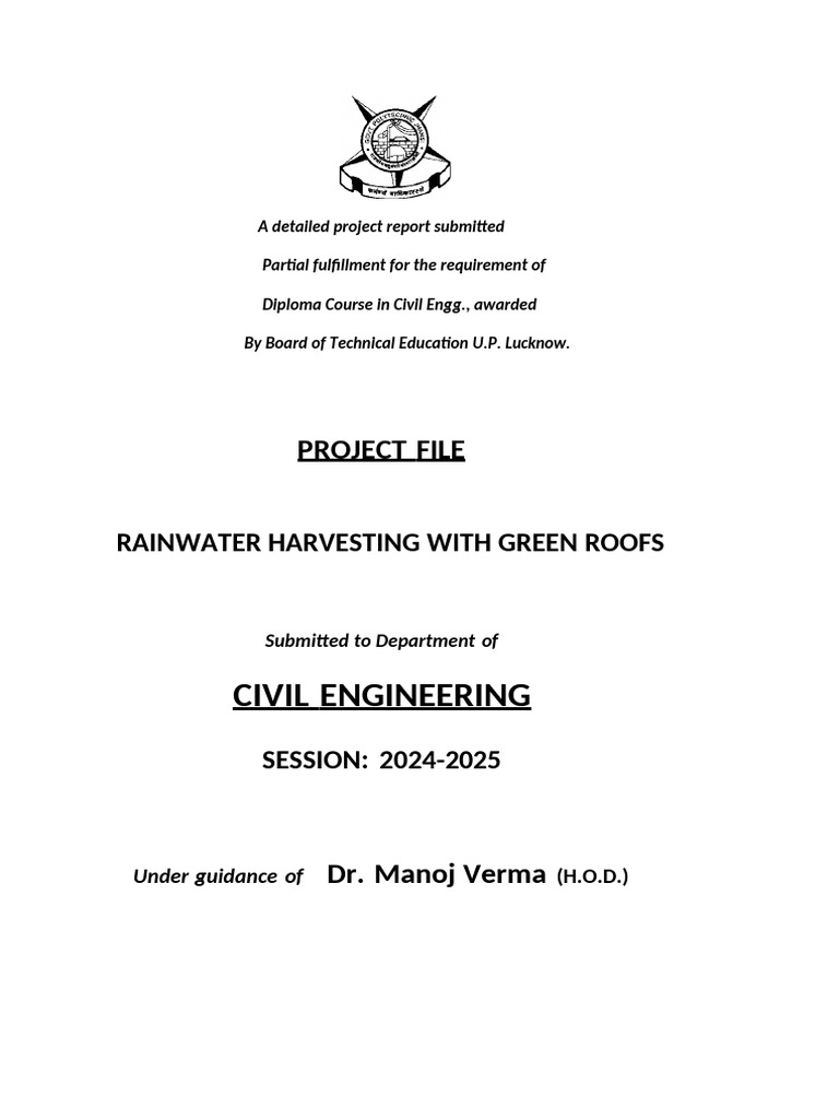 Rainwater Harvesting & Green Roofs Guide | PDF | Water | Surface Runoff