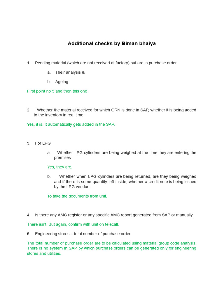 Additional Checks by Biman Bhaiya | PDF