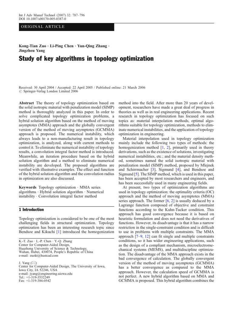 Zuo2007 Article StudyOfKeyAlgorithmsInTopology 2007 | PDF ...