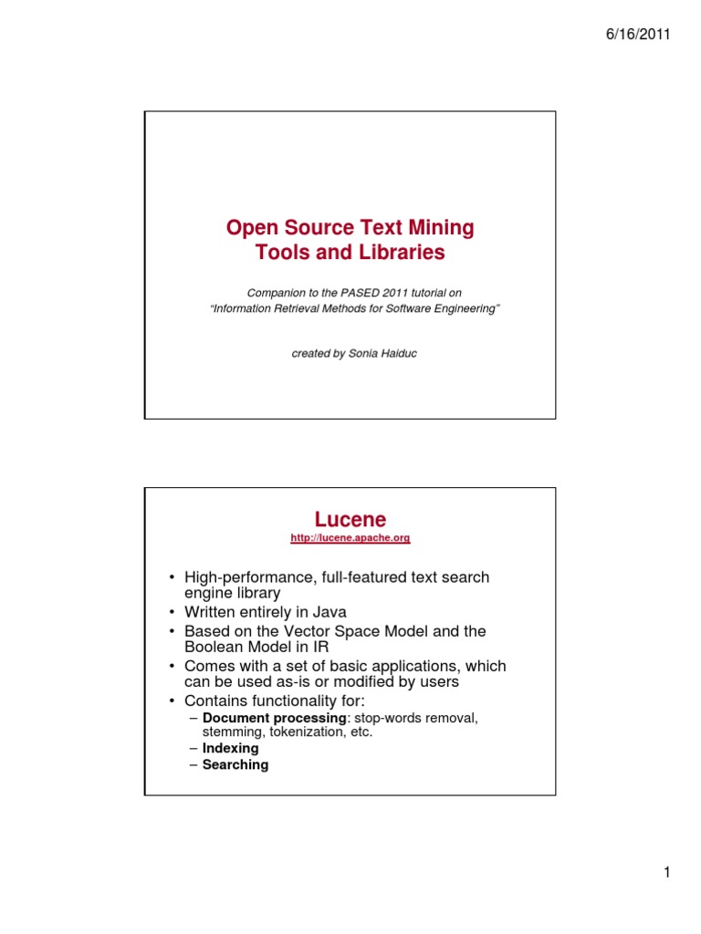 NLPTools | PDF | Search Engine Indexing | Information Retrieval