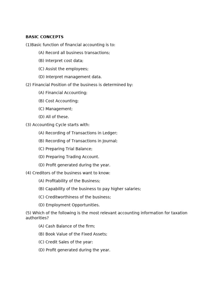 Key Principles of Financial Accounting | PDF | Financial Accounting ...