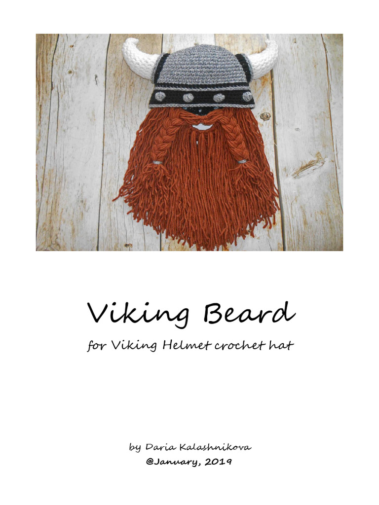 Viking Beard Crochet Pattern Guide | PDF | Crochet | Textile Arts