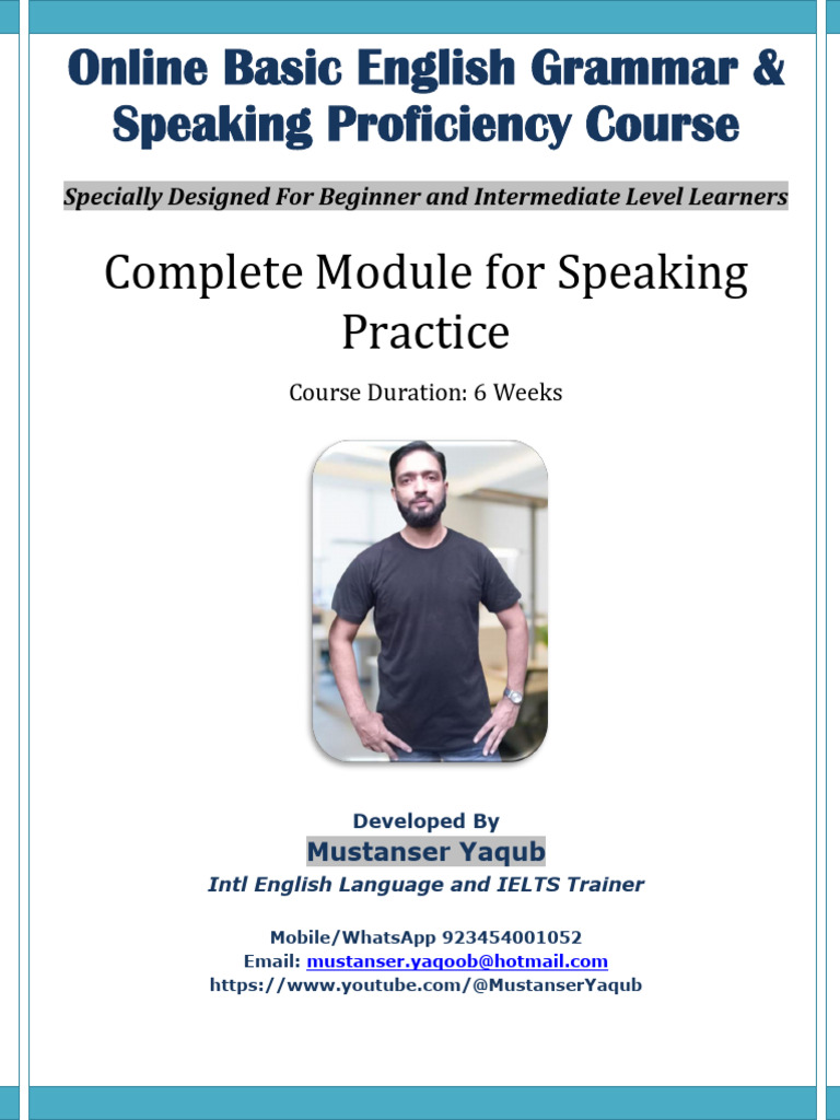 Online English Grammar & Speaking Course | PDF