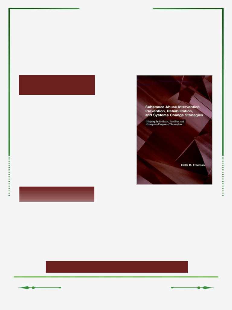 Substance Abuse Intervention Prevention Rehabilitation and Systems ...