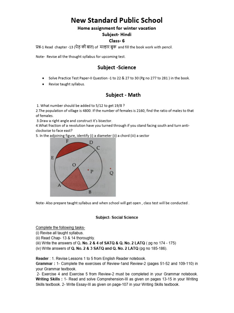 Class 6 | PDF