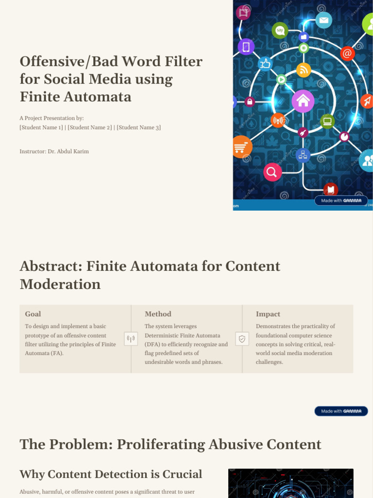 OffensiveBad-Word-Filter-for-Social-Media-using-Finite-Automata | PDF ...