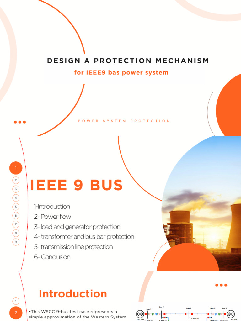 IEEE 9 Bus Power System Protection Design | PDF | Electronics ...
