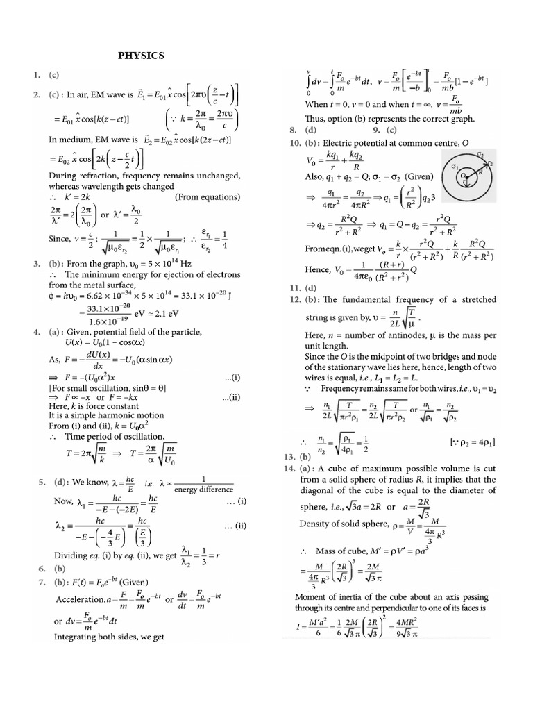 Jee Main 2026 Sol.1 g | PDF