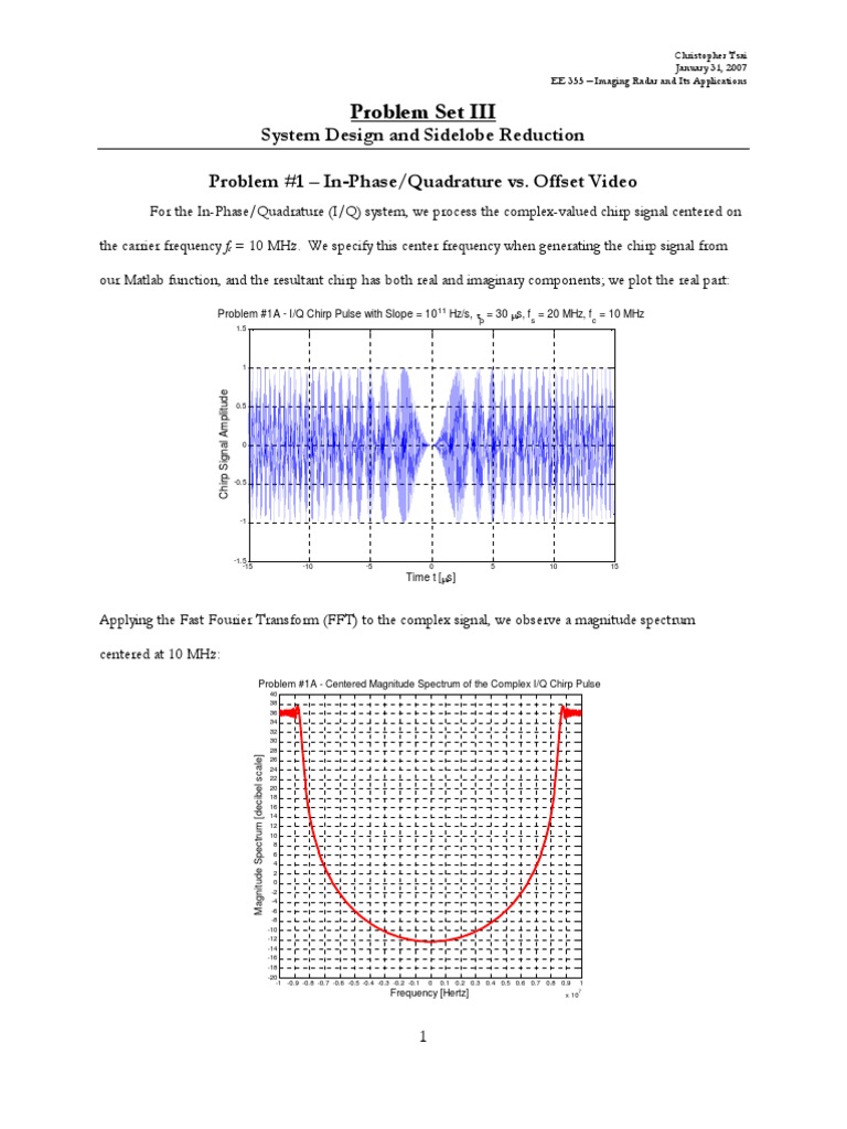 Chirp Signal Analysis in Radar Systems | PDF | Spectral Density ...
