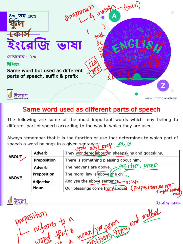 E13 | PDF | Part Of Speech | Adverb