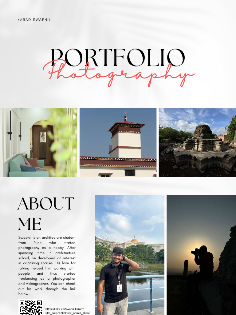 Black White Minimalist Photography Portfolio Presentation - PDF ...