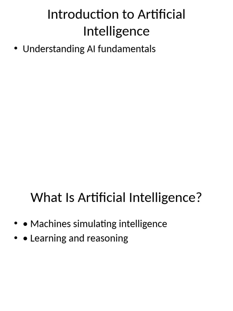 Introduction To Artificial Intelligence Pdf