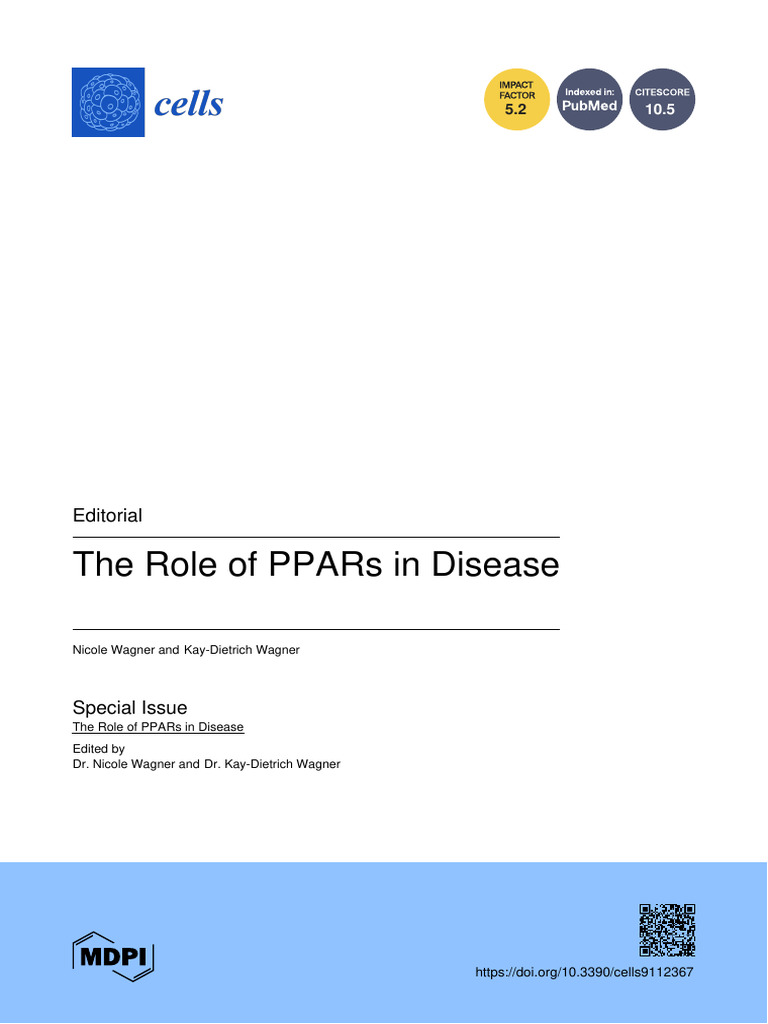 PPARs in Disease: Insights and Therapies | PDF | Angiogenesis | Adipose ...