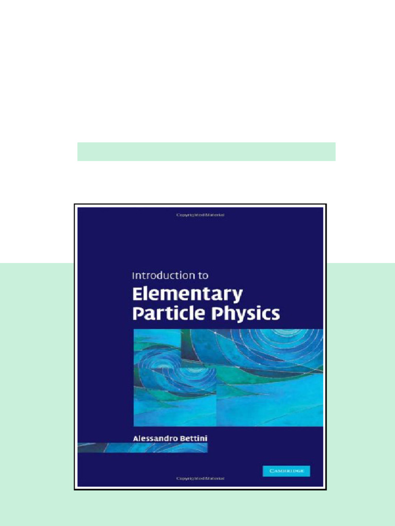(Ebook) Introduction to Elementary Particle Physics by Alessandro ...